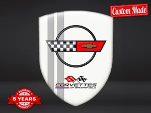 Corvette Etiqueta Adhesiva Duradera Universal Alta Calidad